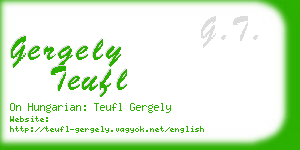 gergely teufl business card
